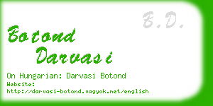 botond darvasi business card